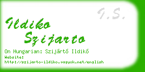 ildiko szijarto business card